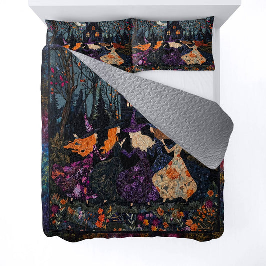 Witch Lorva All Season Quilt 3-Piece Set Whispers of the Forest