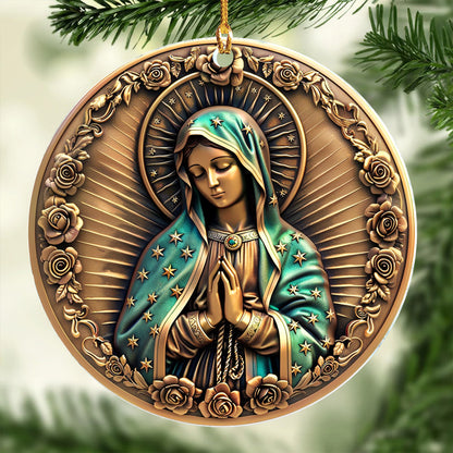 Lorva 2D Acrylic Ornament Blessed Virgin Mary Rosary