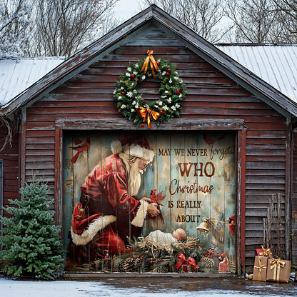 Lorva Christmas Garage Door Banner Decoration Hope Love