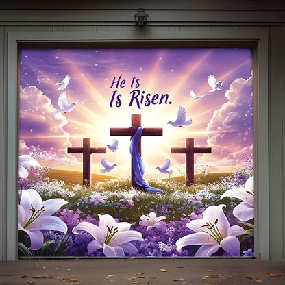 Lorva Garage Door Banner Decoration He Is Risen