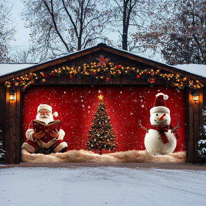Lorva Christmas Garage Door Banner Decoration I Love Christmas Time
