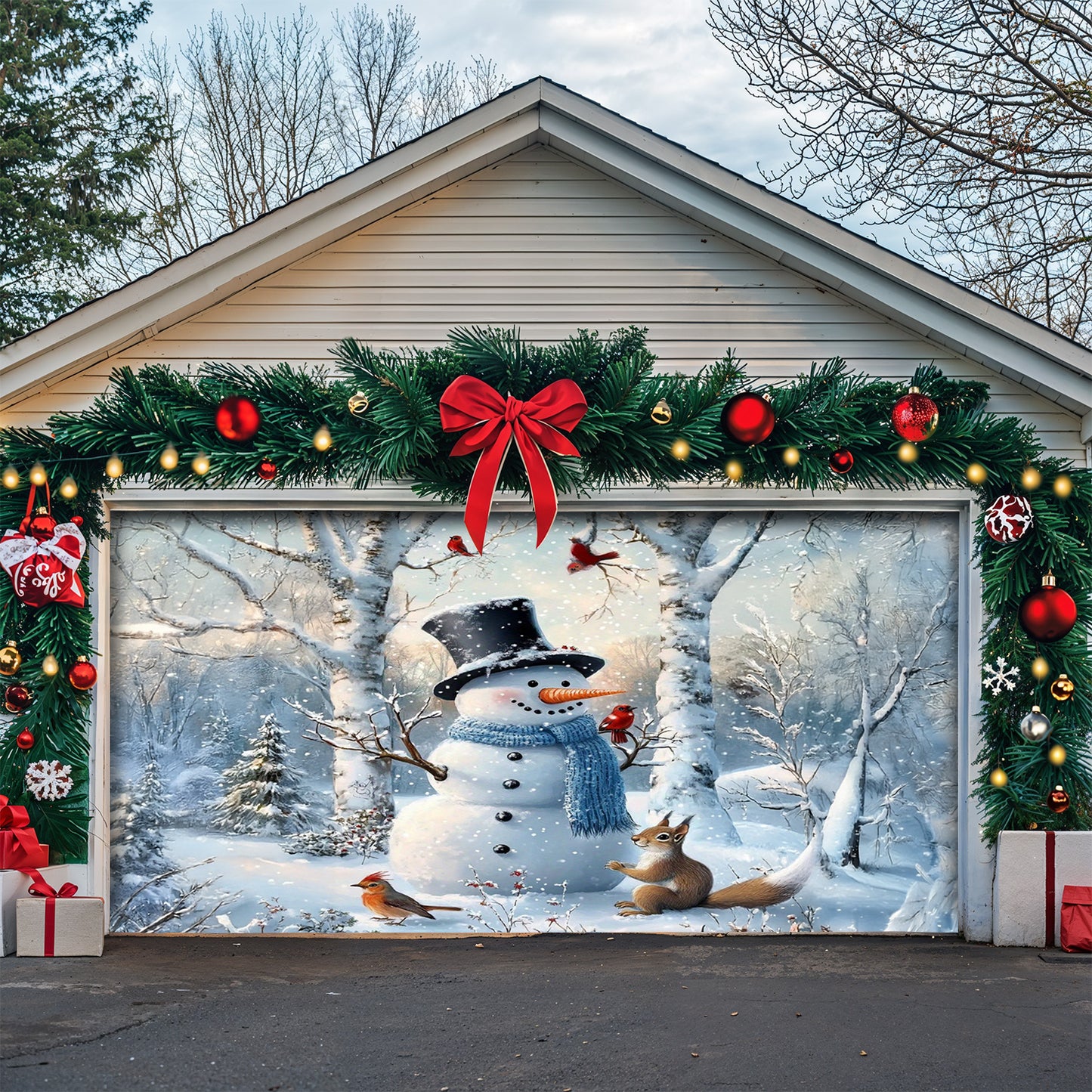 Lorva Christmas Garage Door Banner Decoration Merry Christmas My Friends!