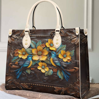 Lorva Bird Leather Bag Birdsong & Blossoms