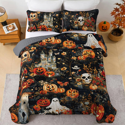 Halloween Lorva All Season Quilt 3-Piece Set Charming Floral Autumn