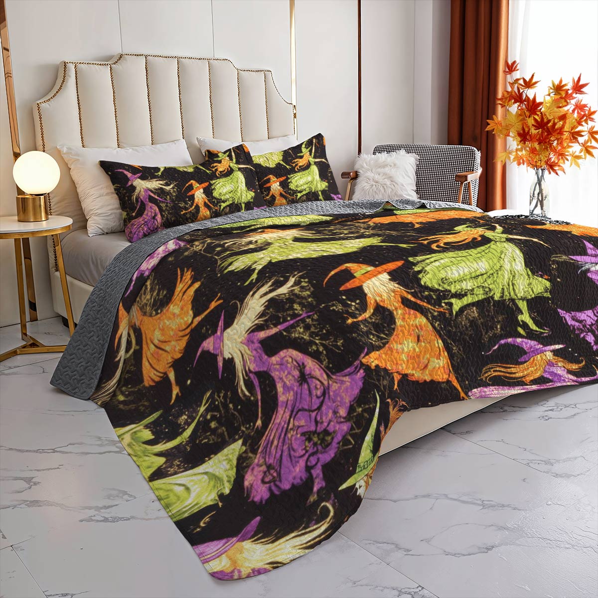 Witch Lorva All Season Quilt 3-Piece Set Mystic Flight