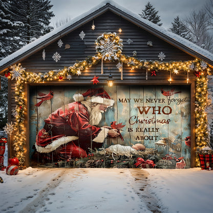 Lorva Christmas Garage Door Banner Decoration Hope Love