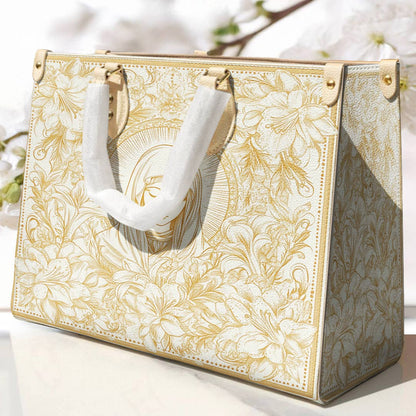 Lorva Virgin Mary Leather Bag Grace Lilies