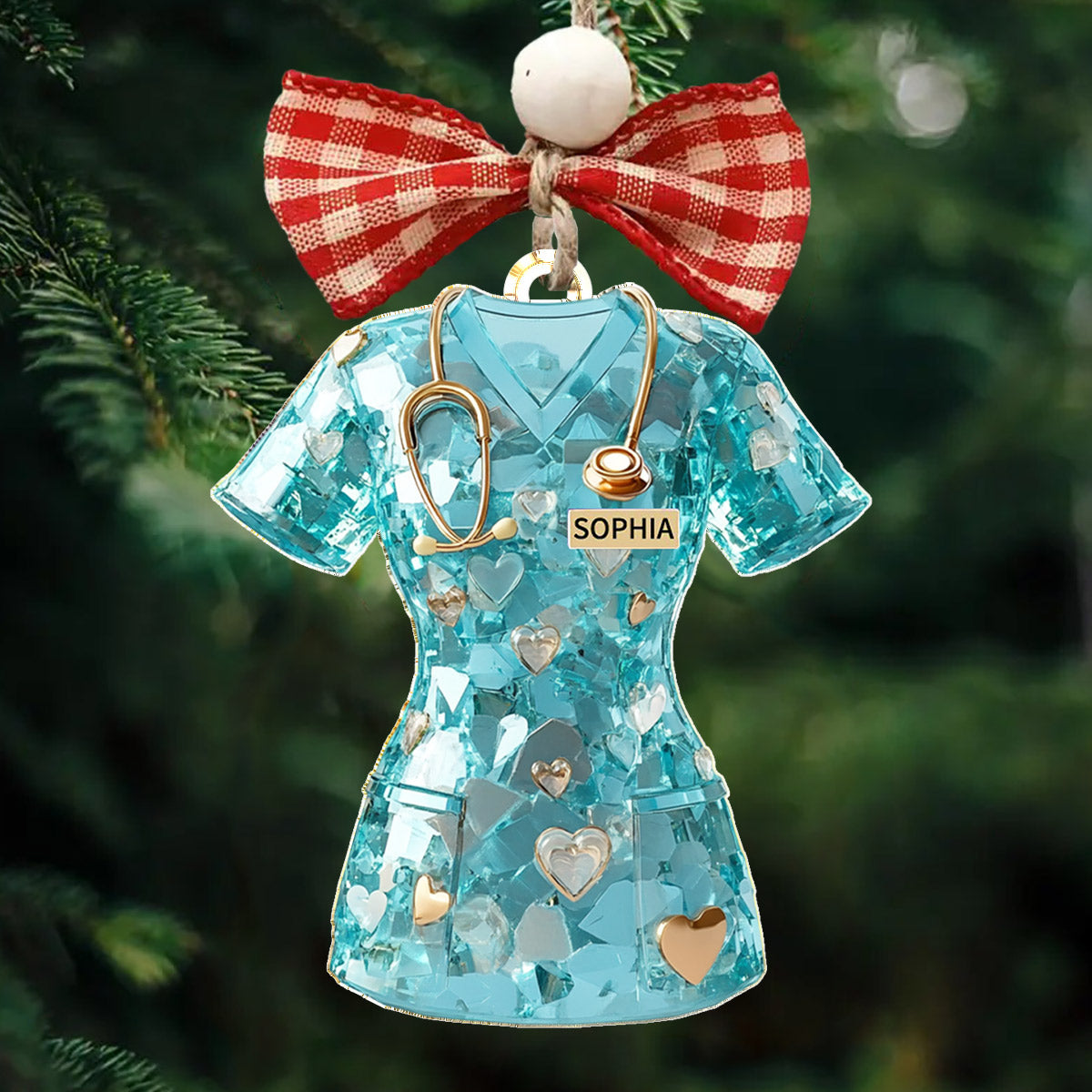 Lorva Nurse Personalized 2D Acrylic Ornament Luminous Healer