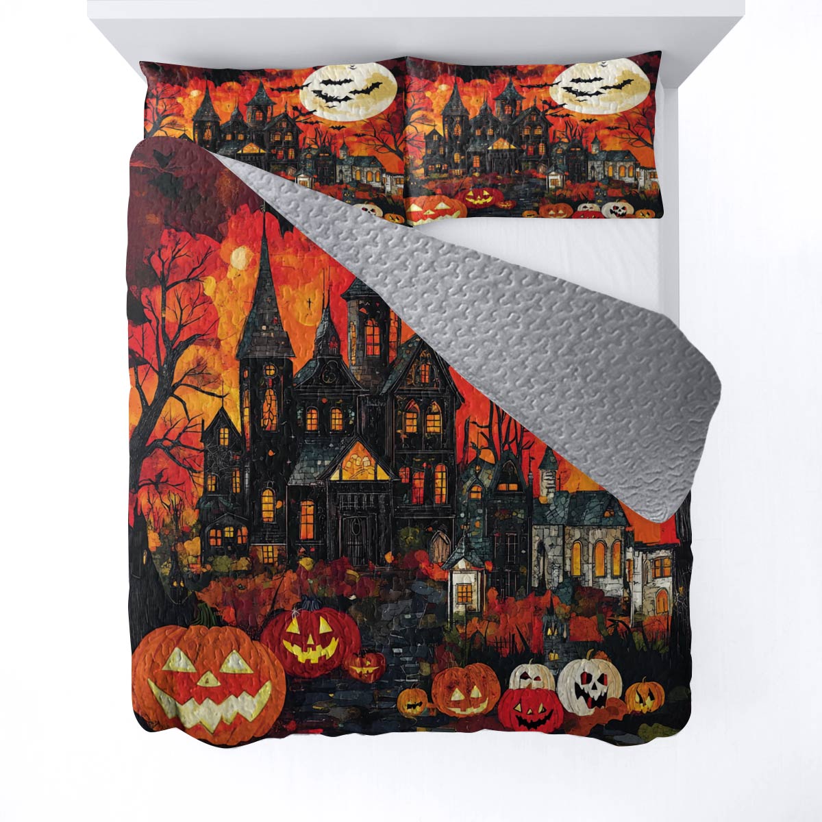 Halloween Lorva All Season Quilt 3-Piece Set Midnight Haunting