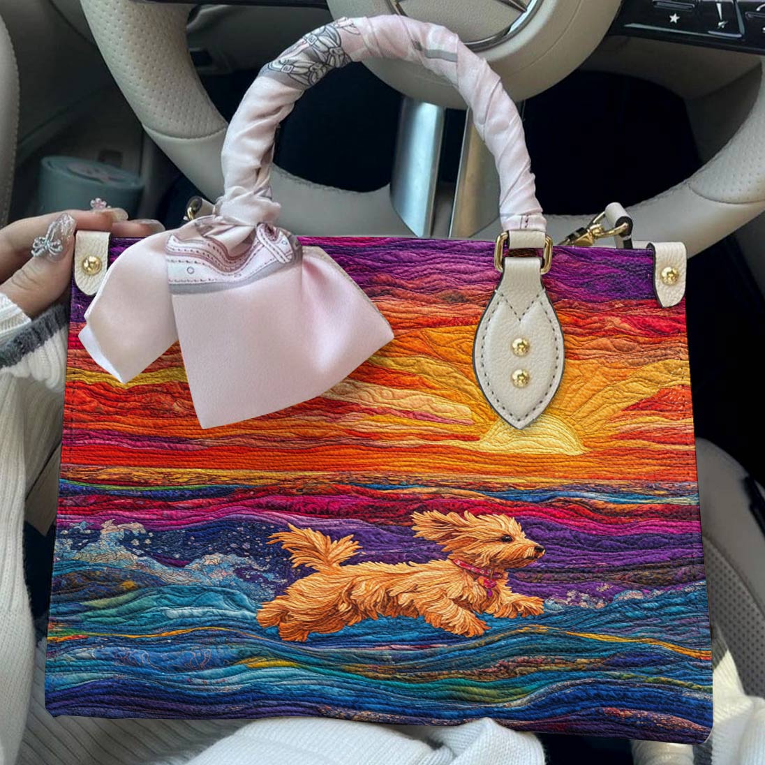 Lorva Yorkie Leather Bag Radiant Sunset