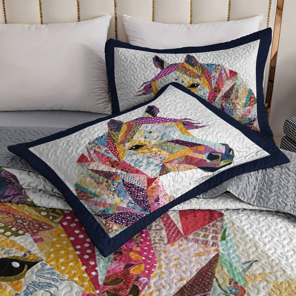 Lorva Horse All Season Quilt 3-Piece Set Horse Harmony