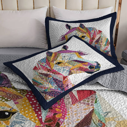Lorva Horse All Season Quilt 3-Piece Set Horse Harmony