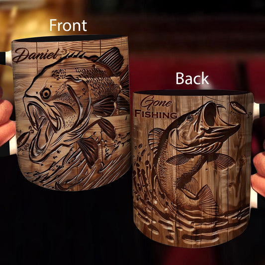Lorva Personalized Mug Stunning Largemouth Bass