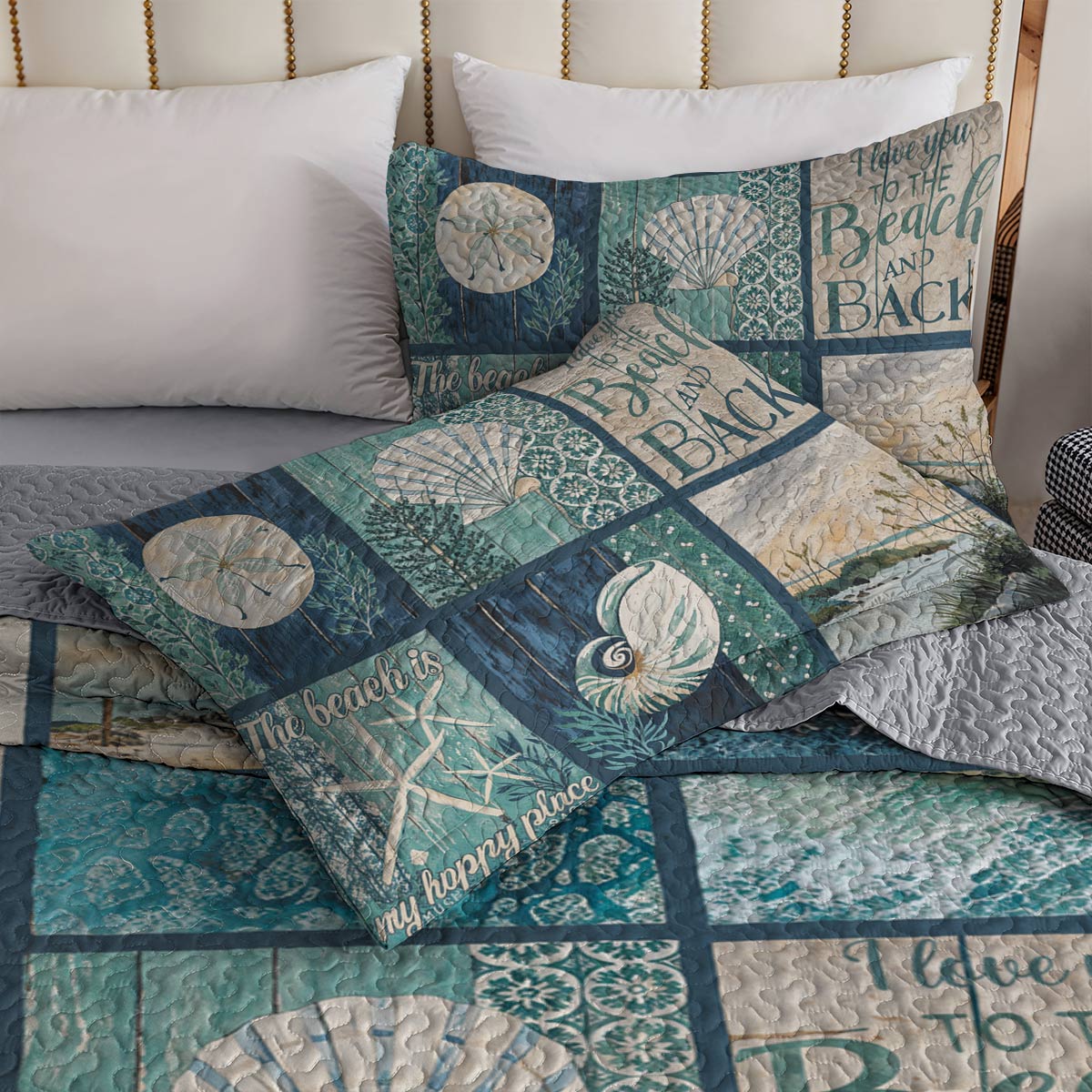 Lorva Beach All Season Quilt 3-Piece Set The Beach Is My Happy Place