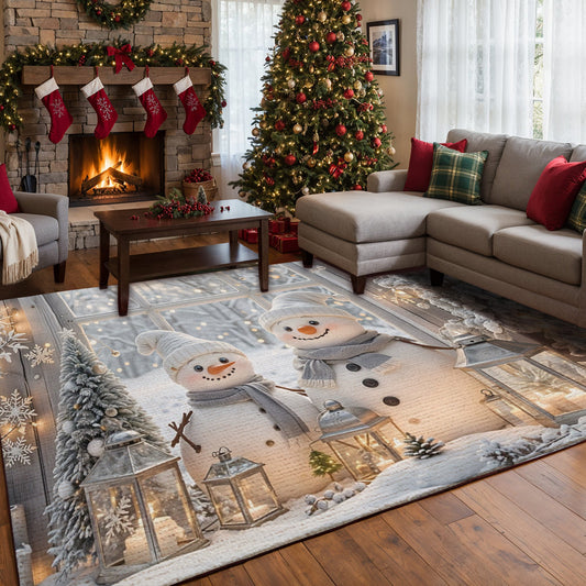 Lorva Snowman Christmas Area Rug Beautiful Life