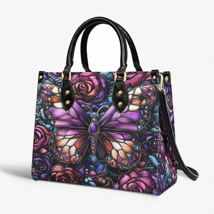 Lorva Butterfly Leather Bag Rose & Butterfly Elegance