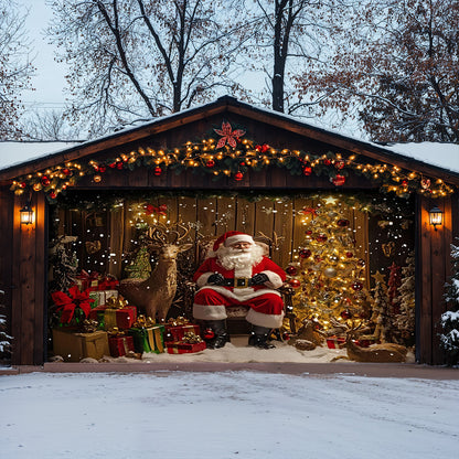 Lorva Christmas Garage Door Banner Decoration Cozy Home