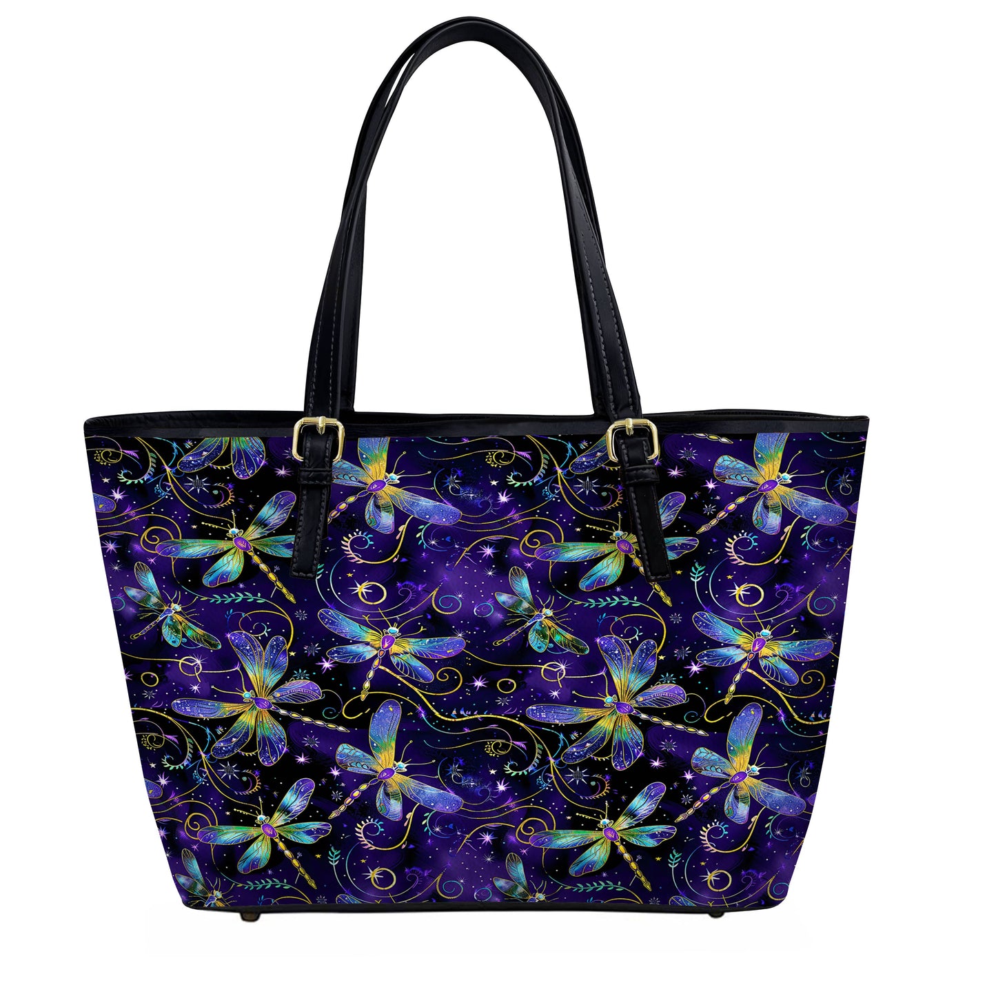 Lorva Dragonfly Leather Tote Bag Mystic