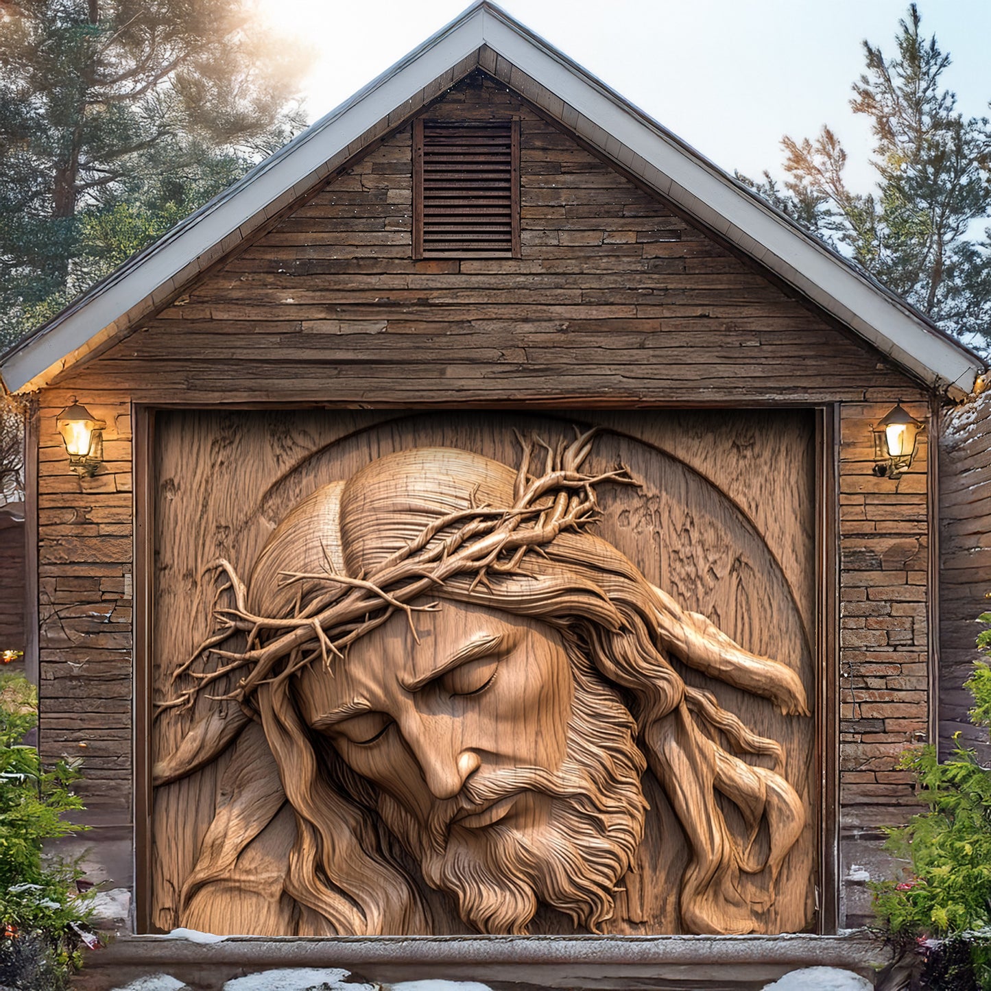Lorva Garage Door Banner Faith