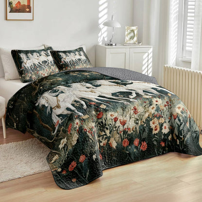 Lorva All Season Quilt 3-Piece Set Wildflower Horse