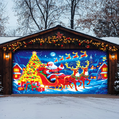 Lorva Christmas Garage Door Banner Decoration Merry Christmas