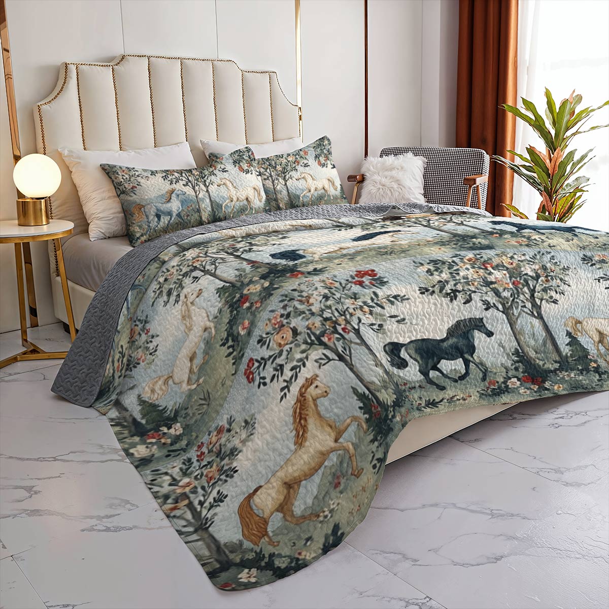 Lorva All Season Quilt 3-Piece Set Rustic Elegance