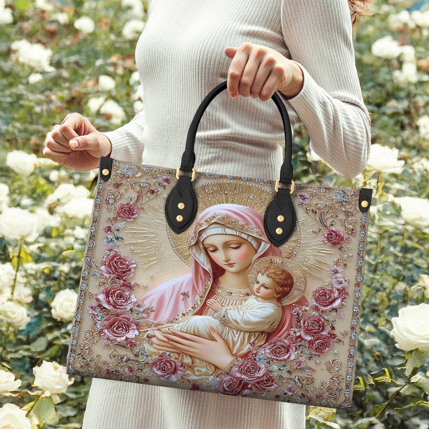 Lorva Leather Bag Sacred Rose Embrace