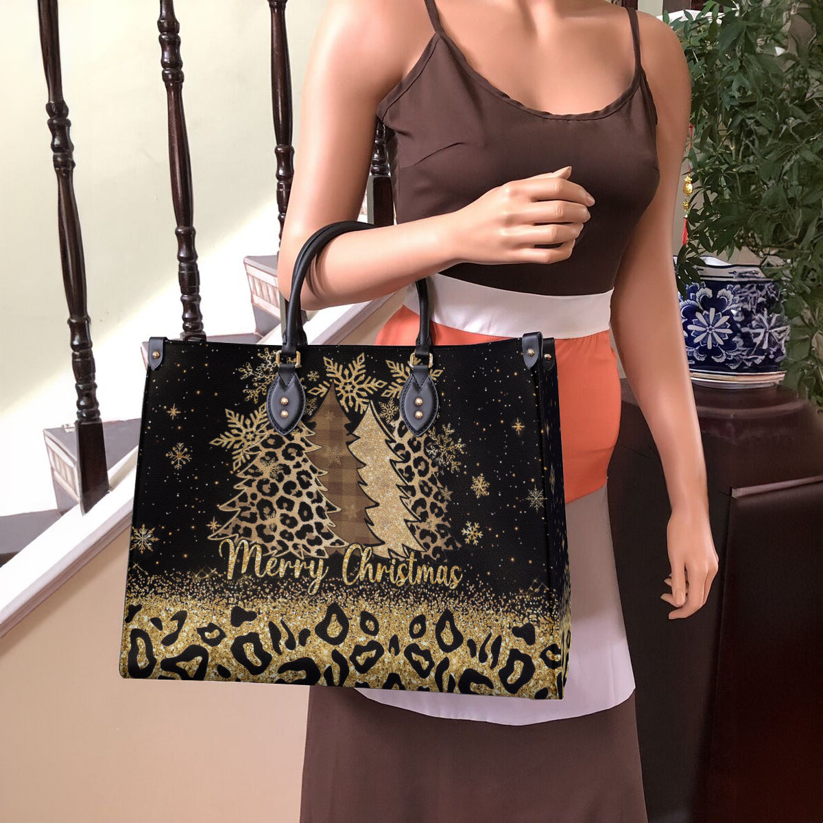 Christmas Lorva Leather Bag Sparkling
