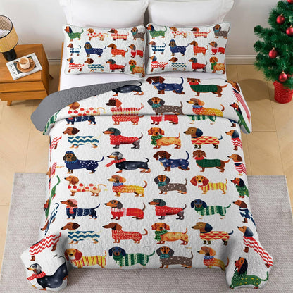 Lorva All Season Quilt 3-Piece Set Merry Dachmas
