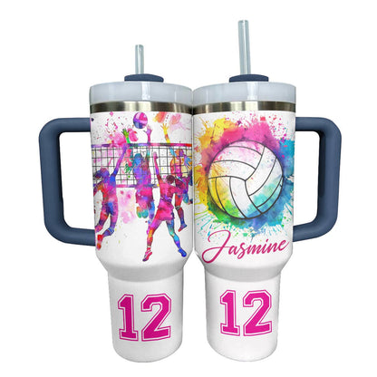 Lorva Personalized Tumbler Just A Girl Who Loves Volleyball