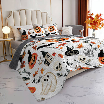Halloween Lorva All Season Quilt 3-Piece Set Autumn Spells & Pumpkins