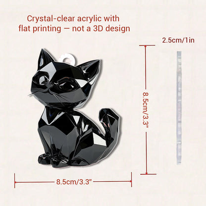 Lorva Black Cat 2D Acrylic Ornament Cuteness Overload