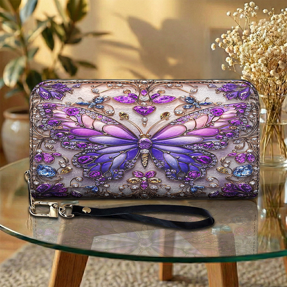 Lorva Leather Wallet Charming Butterfly