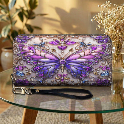 Lorva Leather Wallet Charming Butterfly