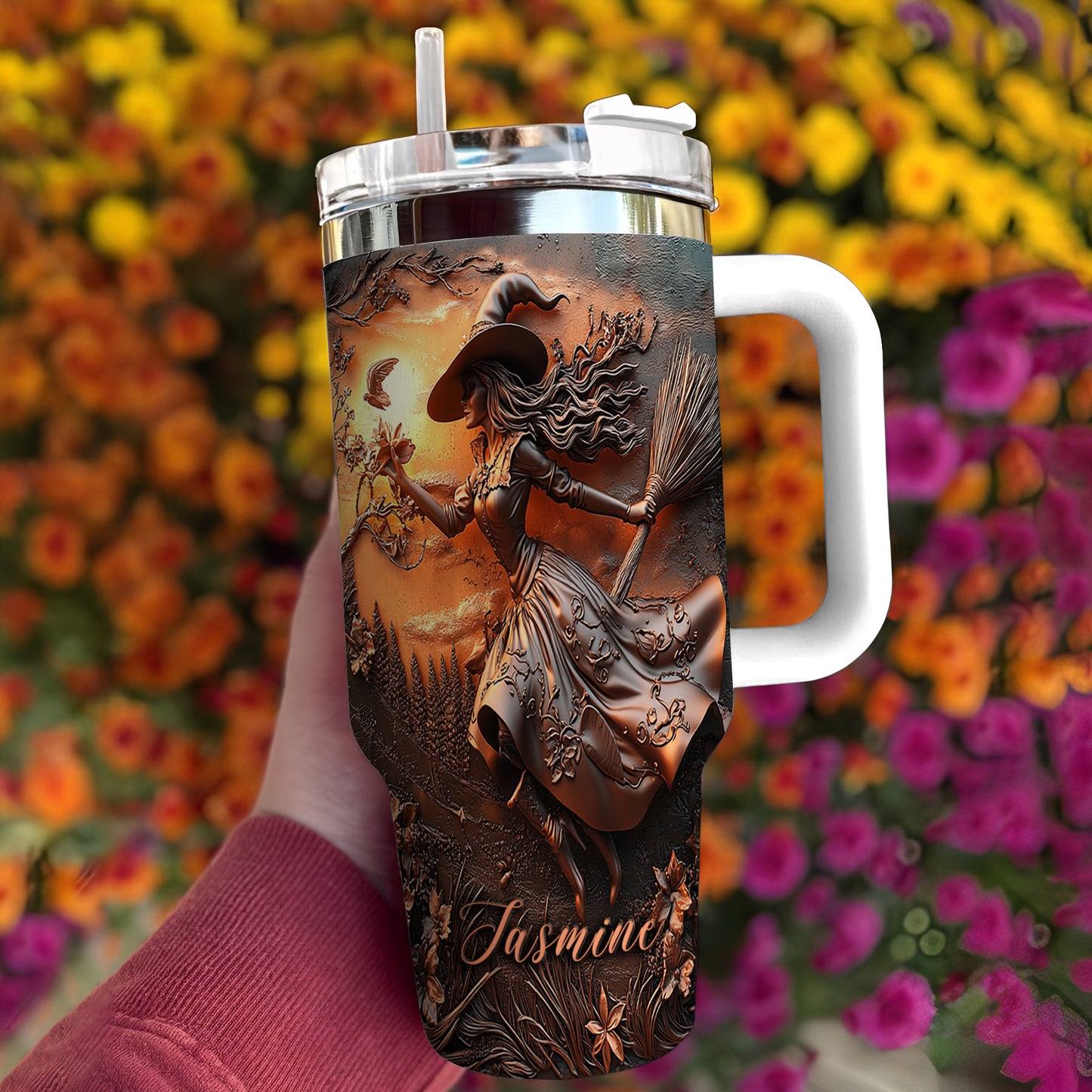 Witch Lorva Tumbler Personalized Witching Hour Glow