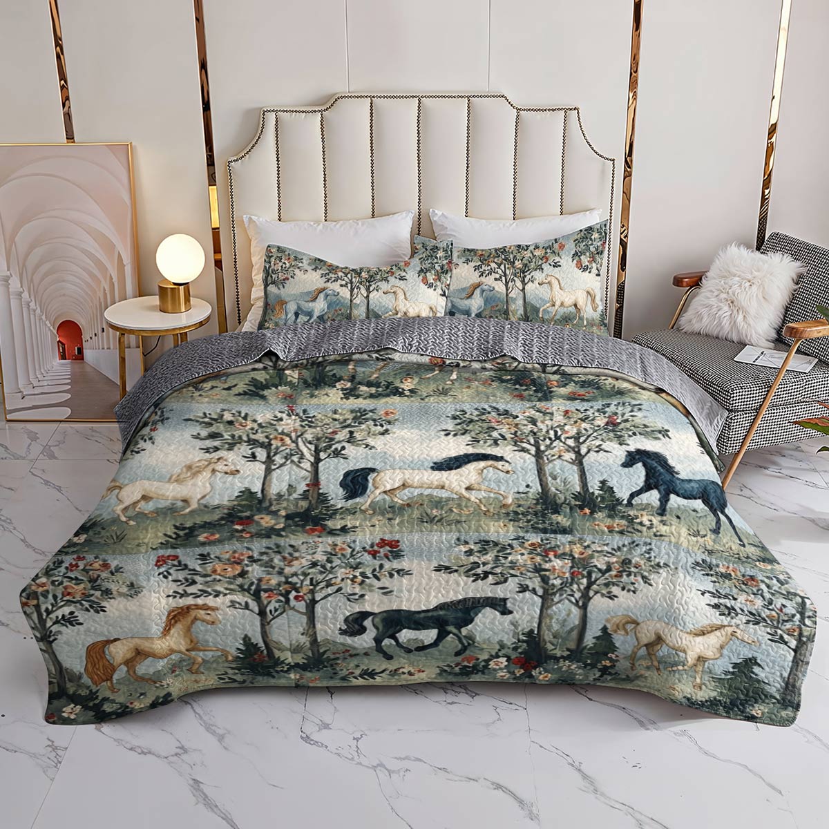 Lorva All Season Quilt 3-Piece Set Rustic Elegance