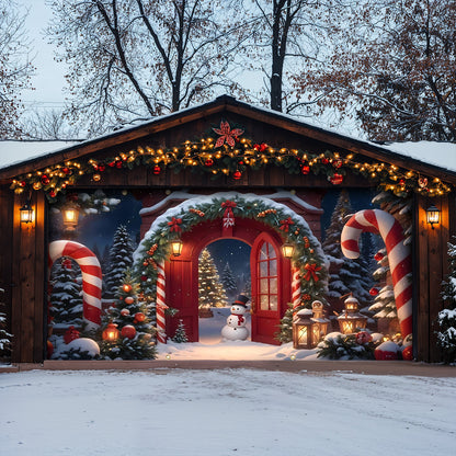 Lorva Christmas Garage Door Banner Decoration Christmas Gateway