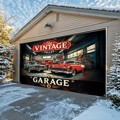 Lorva Garage Door Banner Decoration The Classic Legends Garage