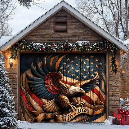 Lorva Garage Door Banner Decoration Classical Eagle