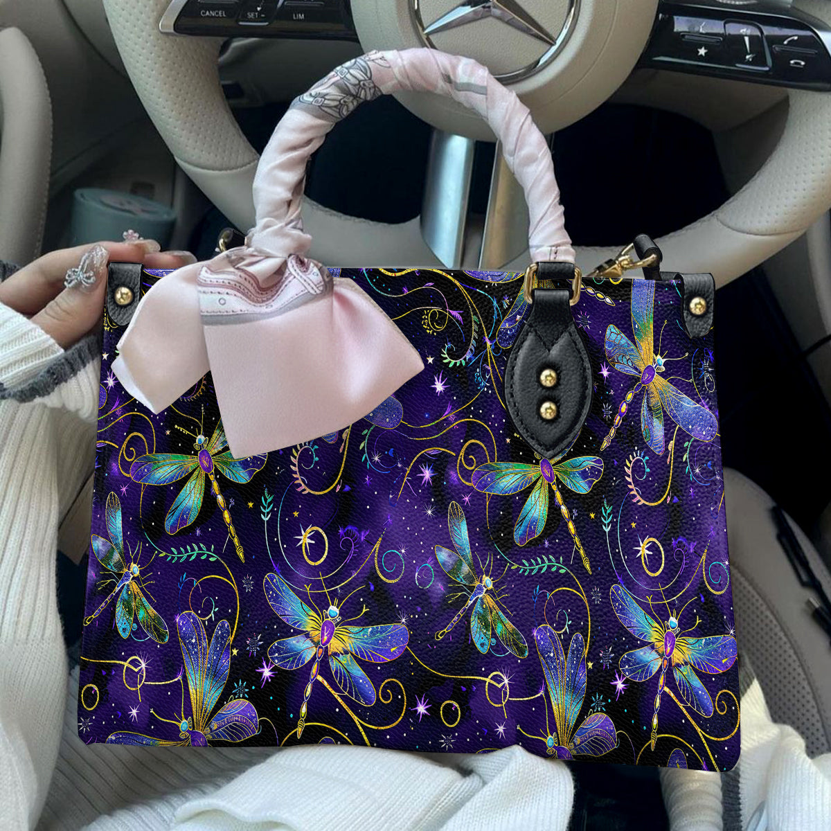 Lorva Dragonfly Leather Bag Mystic