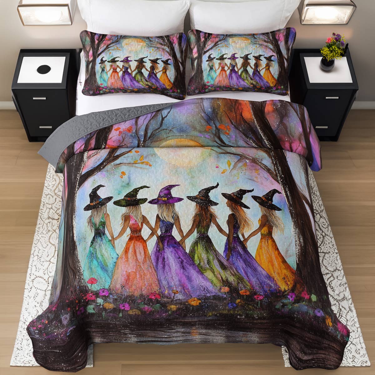 Witch Lorva All Season Quilt 3-Piece Set Spellbound Sisterhood