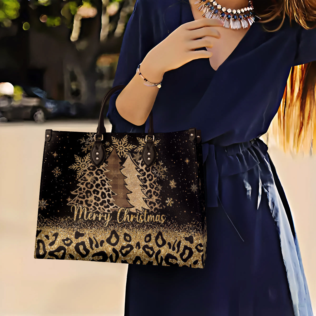 Christmas Lorva Leather Bag Sparkling