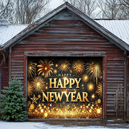 Lorva Garage Door Banner New Year Luxe Celebration