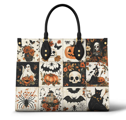 Halloween Lorva Leather Bag Charming Floral