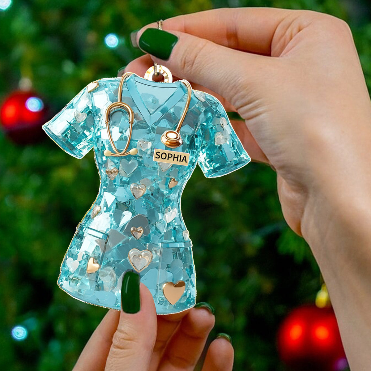 Lorva Nurse Personalized 2D Acrylic Ornament Luminous Healer