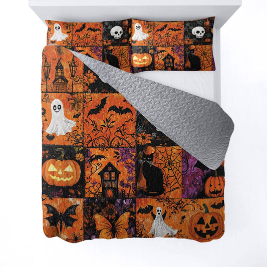 Halloween Lorva All Season Quilt 3-Piece Set Gorgeous Night