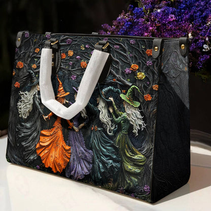 Witch Lorva Leather Bag Mysterious Dancing Witches