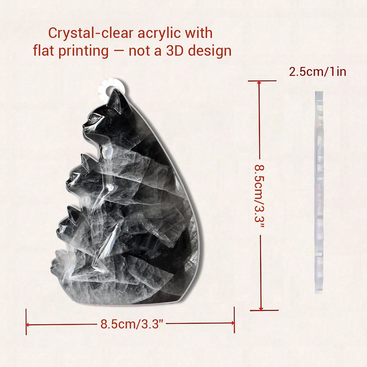 Lorva Cat 2D Acrylic Ornament Spirit Cats