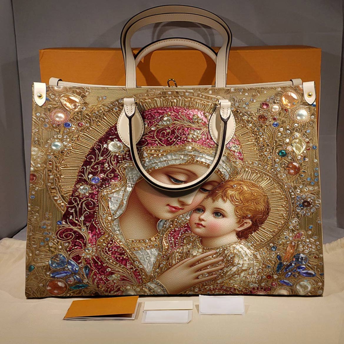 Lorva Leather Bag Heavenly Pearl Luxe