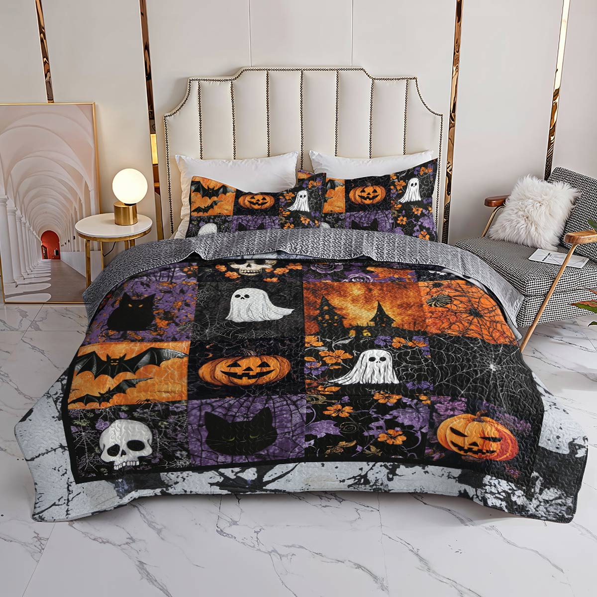 Halloween Lorva All Season Quilt 3-Piece Set Mysterious